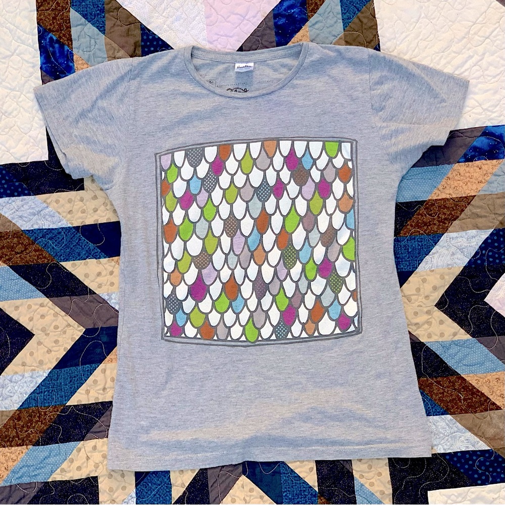 Threadless Select Chirp Principle Curry Graphic Girly Cotton Tee 2008 Size Small